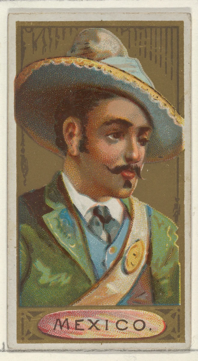Mexico, from the Types of All Nations series (N24) for Allen & Ginter Cigarettes by Allen & Ginter, print, 1889