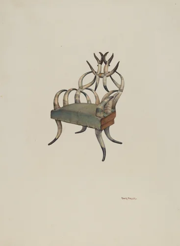 Horn chair by Robert W.R. Taylor, index of american design, 1938