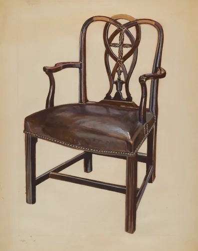 Chair by Rolland Livingstone, index of american design, 1935-1942