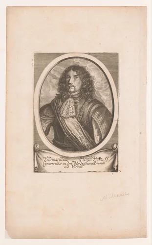 Portret van Henrik Henrikson Horn by Matthäus Merian, print, 1631-1687