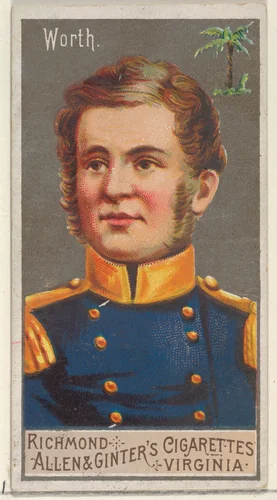 William Jenkins Worth, from the Great Generals series (N15) for Allen & Ginter Cigarettes Brands by Allen & Ginter, print, 1888