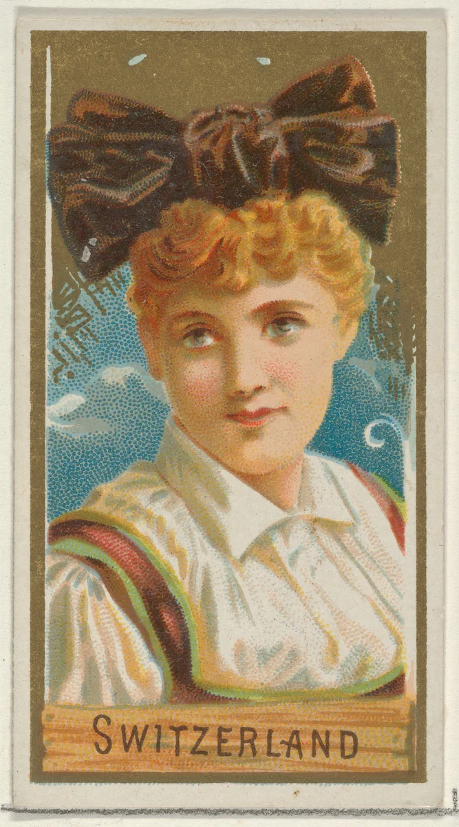 Switzerland, from the Types of All Nations series (N24) for Allen & Ginter Cigarettes by Allen & Ginter, print, 1889