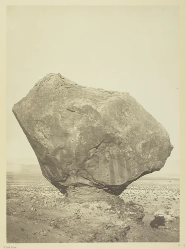 Perched Rock, Rocker Creek, Arizona by William H. Bell, photograph, 1872
