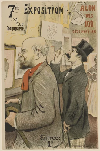 7eme Exposition du Salon des 100, Décembre 1894 by Cazals, design, 1894