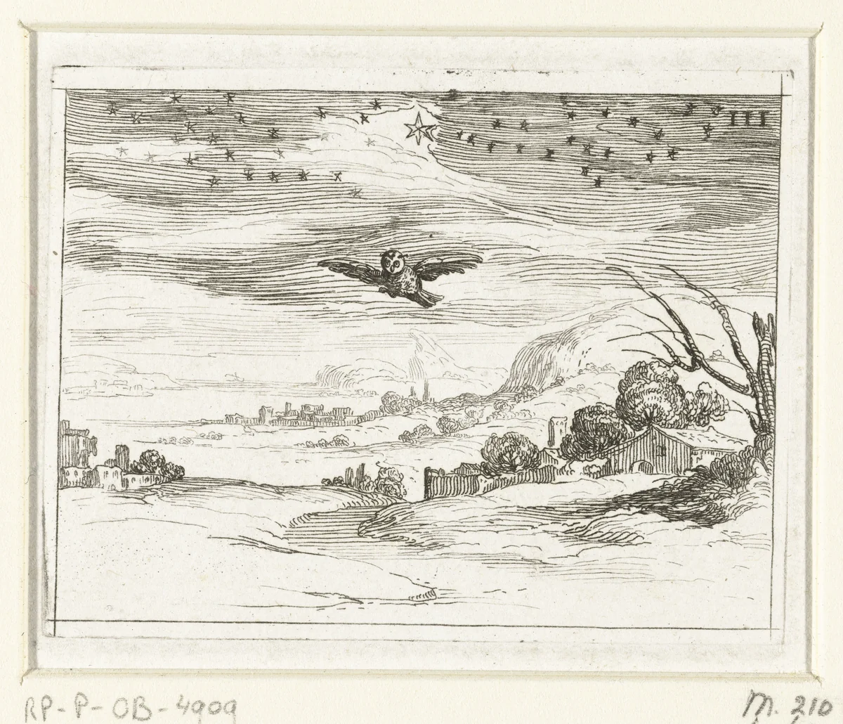 Ochtendgloren by Jacques Callot, print, 1625-1629