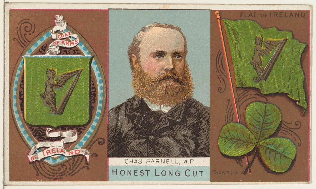 Charles Parnell, Member of Parliament, Ireland, from the Rulers, Flags, and Coats of Arms series (N126-1) issued by W. Duke, Sons & Co. by W. Duke, Sons & Co., print, 1888