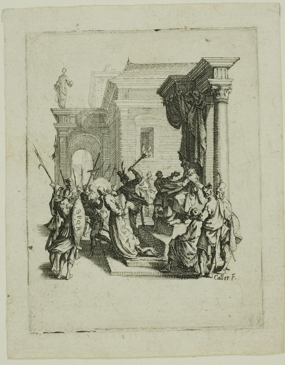 The Condemnation to Death, from The Small Passion by Jacques Callot, print, 1612-1635