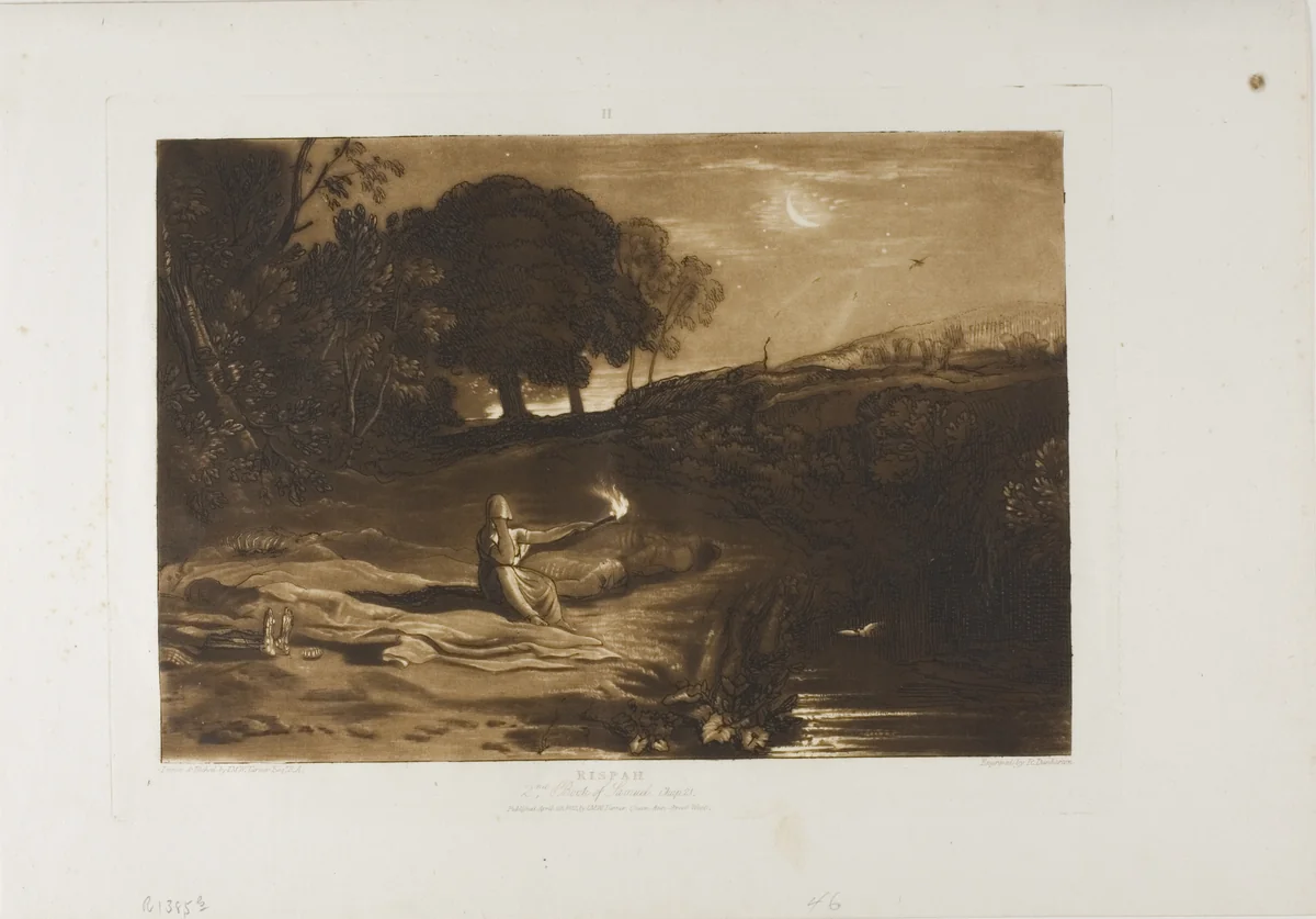 Rispah, plate 46 from Liber Studiorum by Joseph Mallord William Turner, print, 1812