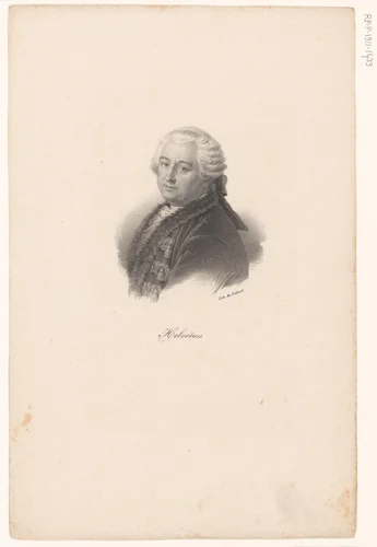Portret van Claude-Adrien Helvétius by anonymous, print, 1818-1842