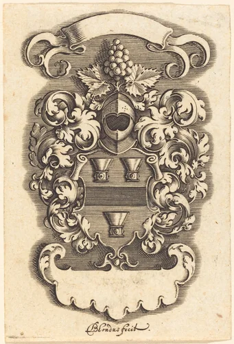Crest by Michel Le Blon, print, 1587-1656
