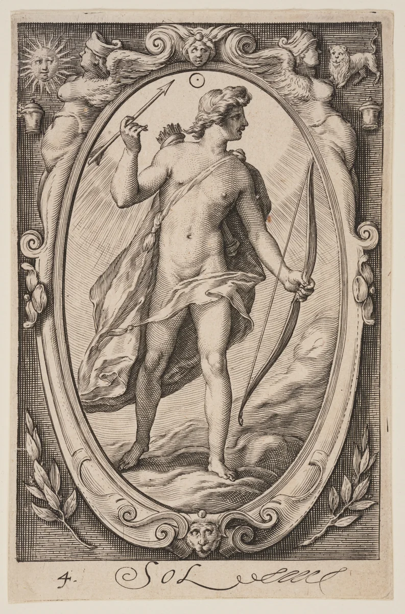 Sol, from The Seven Planets by Jacob Matham, print, 1597