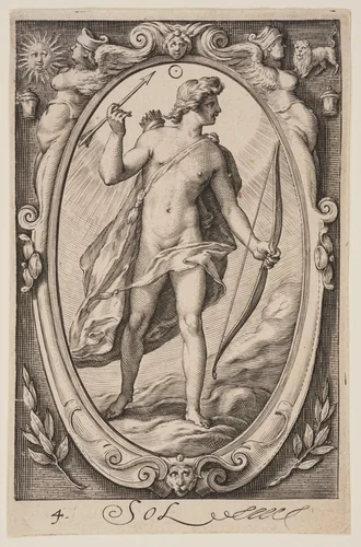 Sol, from The Seven Planets by Jacob Matham, print, 1597