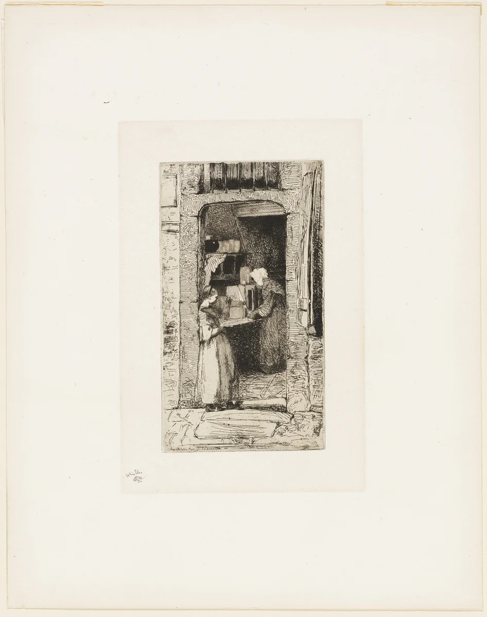 La Marchande de Moutarde (The Mustard Seller) by James McNeill Whistler, print, 1858