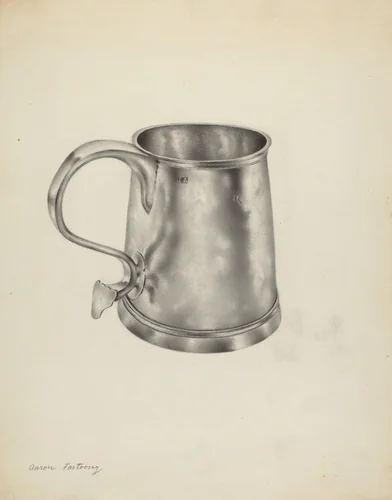 Silver Mug by Aaron Fastovsky, index of american design, 1935-1942