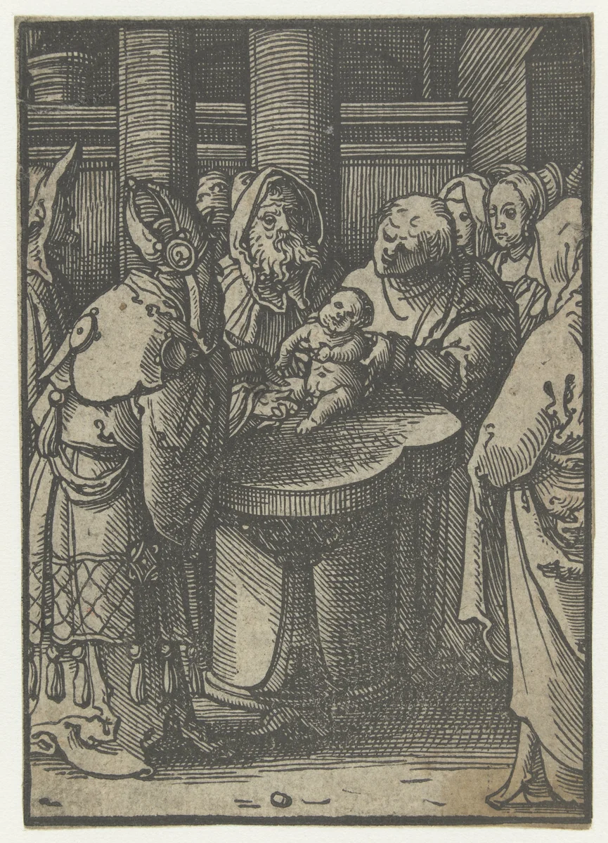 De besnijdenis van Christus by Unknown, print, 1518-1522