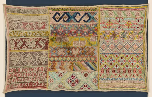 Sampler by Mexico, textile, 1825-1875