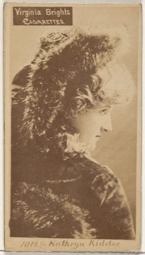 Card 1018, Kathryn Kidder, from the Actors and Actresses series (N45, Type 2) for Virginia Brights Cigarettes by Allen & Ginter, photograph, 1885-1891