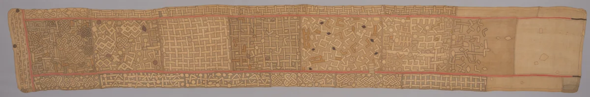 Ceremonial Skirt by Kuba Bushong, textile, 1875-1900