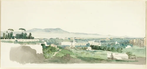 A View from the Palatine Hill, Rome, the Alban Hills in the Distance by Carlo Labruzzi, other, 1765-1775