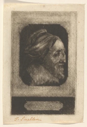Portret van Titiaan by anonymous, print, 1601-1800