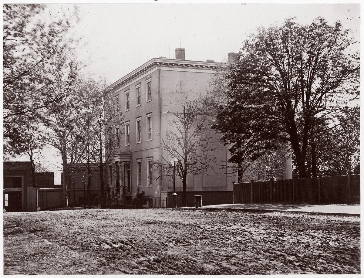 Jeff. Davis House, Executive Mansion, C.S.A., Richmond by Alexander Gardner, photograph, 1865