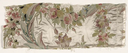 Coverlet Fragment by Philippe de Lasalle, textile, 1755-1775