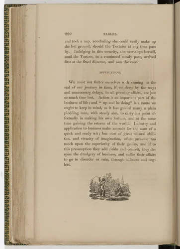Tailpiece (page 222) from The Fables of Aesop by Thomas Bewick, illustrated book, 1818