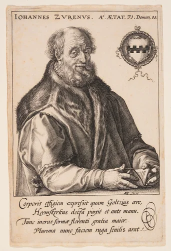 Jan van Zuren, Burgomaster of Haarlem by Hendrick Goltzius, print, 1590