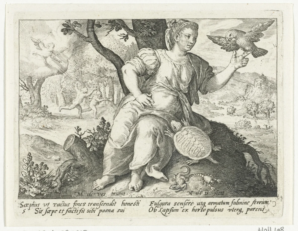 Zintuig gevoel by Unknown, print, 1581-1656