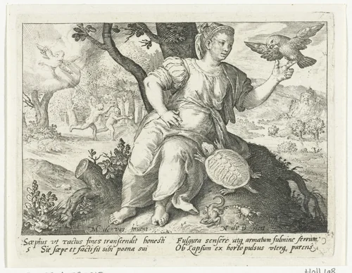 Zintuig gevoel by Unknown, print, 1581-1656