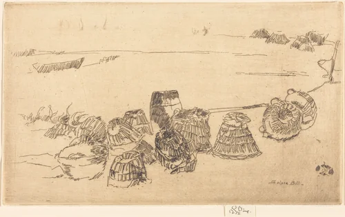 Lobster-Pots by James McNeill Whistler, print, 1880-1881