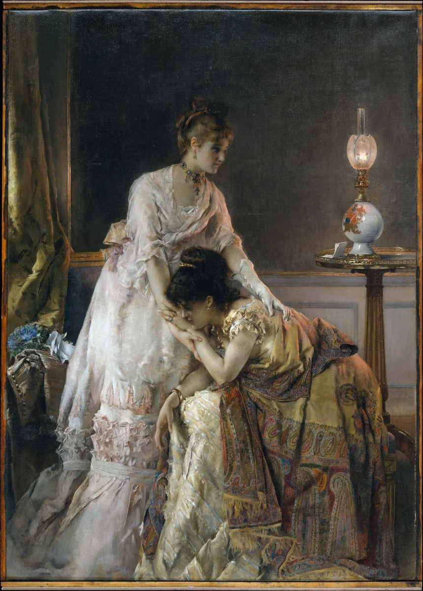 After the Ball by Alfred Stevens, painting, 1874