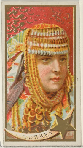 Turkey, from the Types of All Nations series (N24) for Allen & Ginter Cigarettes by Allen & Ginter, print, 1889