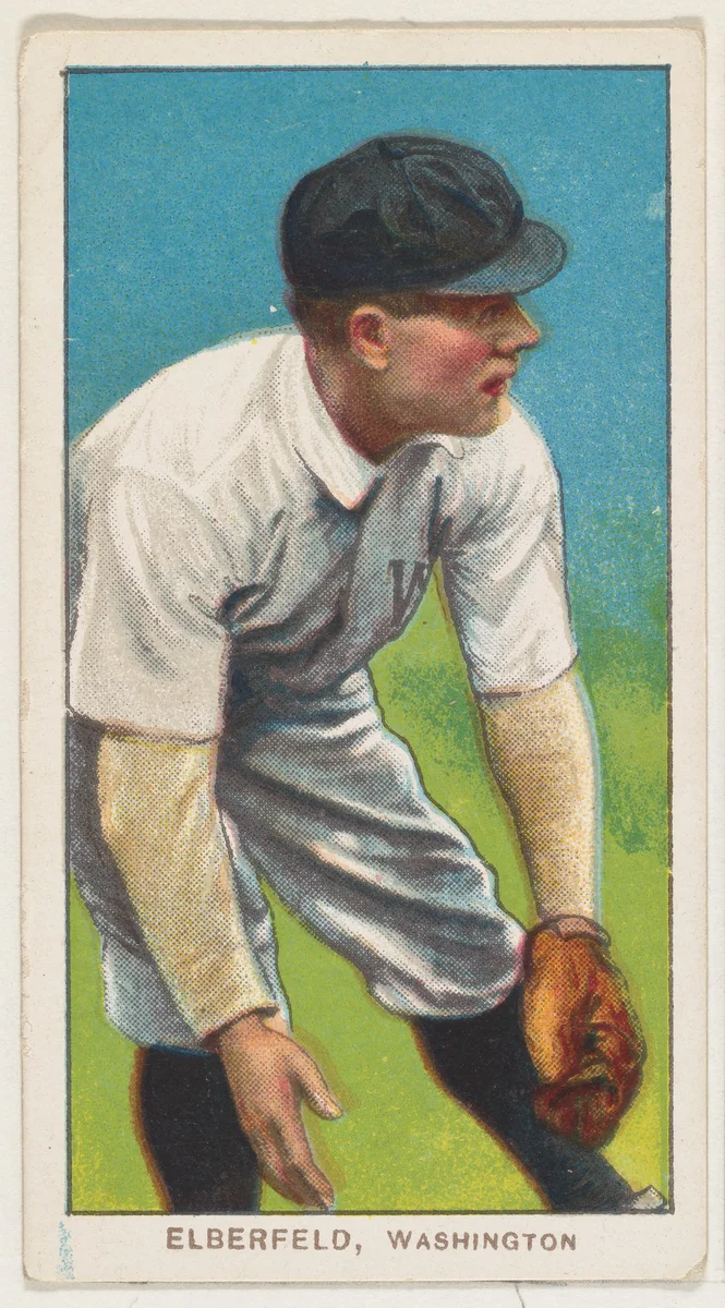 Elberfeld, Washington, American League, from the White Border series (T206) for the American Tobacco Company by American Tobacco Company, print, 1909-1911