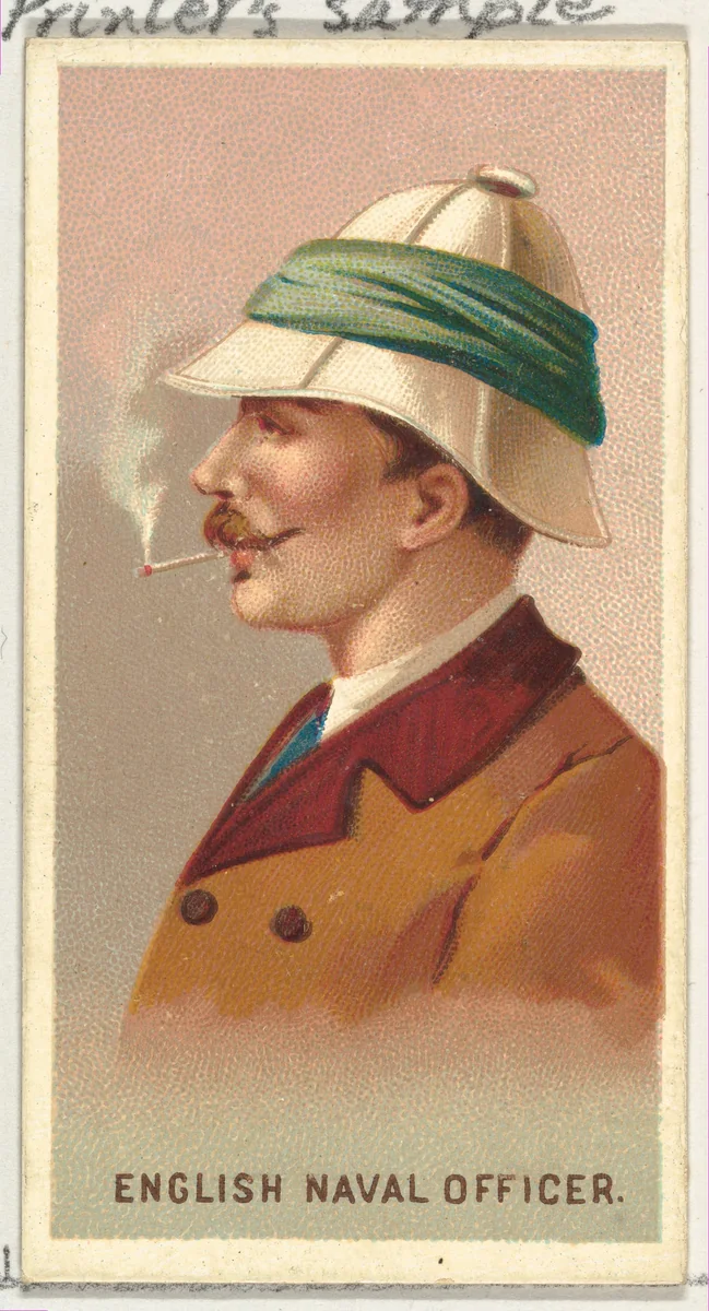 English Naval Officer, from World's Smokers series (N33) for Allen & Ginter Cigarettes by Allen & Ginter, print, 1888