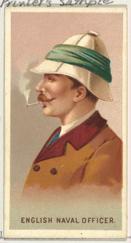 English Naval Officer, from World's Smokers series (N33) for Allen & Ginter Cigarettes by Allen & Ginter, print, 1888