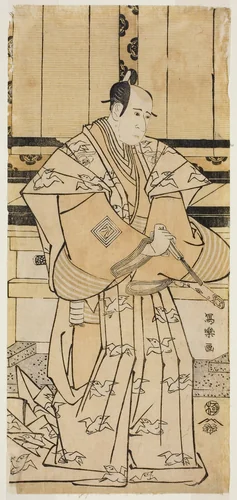 The Actor Ichikawa Yaozo lll as Soga no Juro Sukenari (Sandai-me Ichikawa Yaozo no Soga no Juro Sukenari) by Toshusai Sharaku (東洲斎 写楽), print, 1790-1800