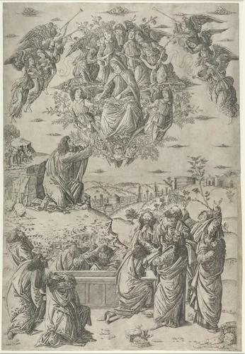 The Assumption of the Virgin by Francesco Rosselli, print, 1490-1500