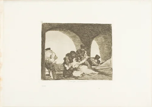 Bitter to be Present, plate 13 from The Disasters of War by Francisco José de Goya, print, 1810-1811