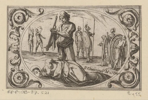 H. Catharina van Alexandrië by Antonio Tempesta, print, 1565-1630