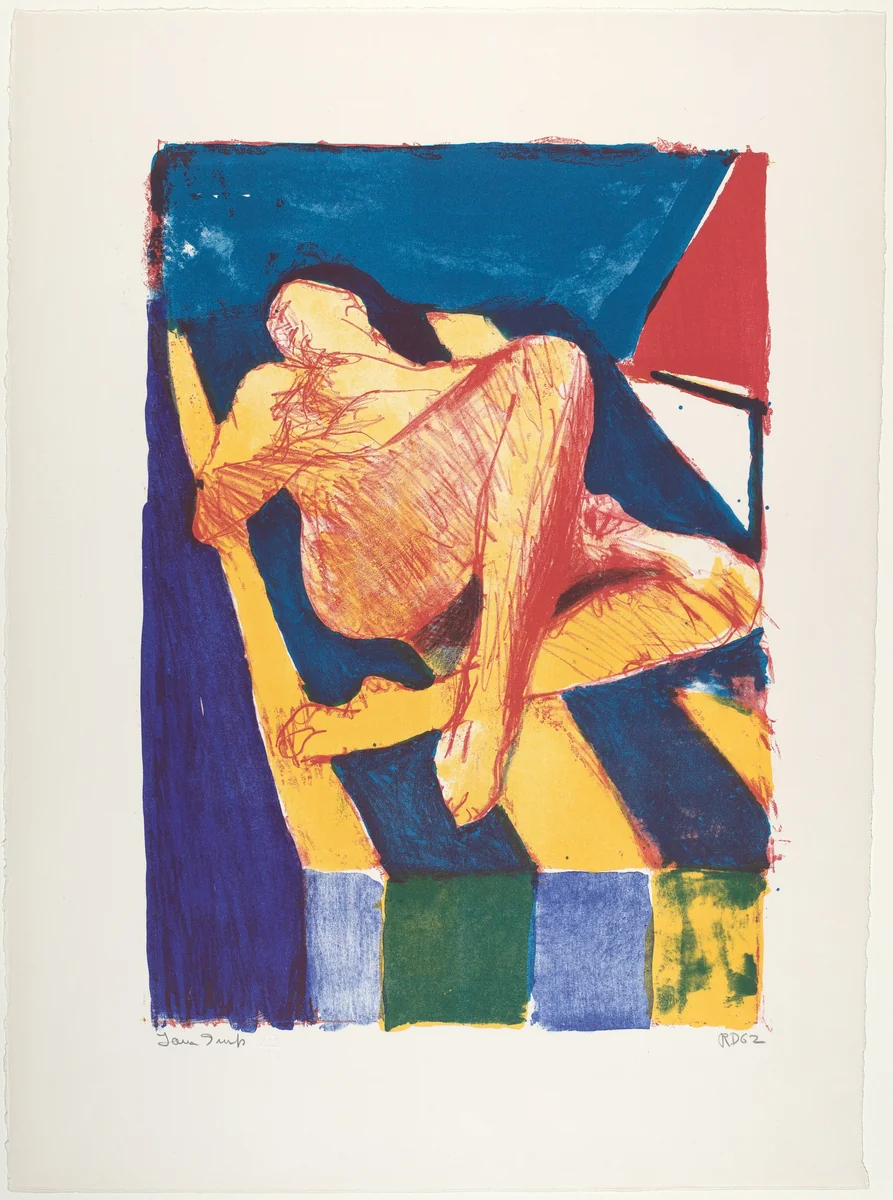 Reclining Figure II by Richard Diebenkorn, print, 1962