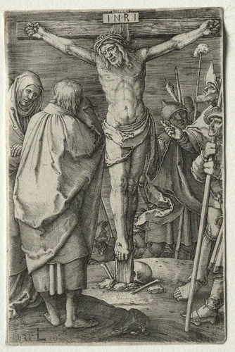 The Passion: The Crucifixion by Lucas van Leyden, print, 1521