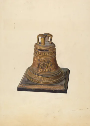 Centennial Bank - 1876 by Alf Bruseth, index of american design, 1938