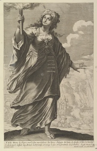 Une Dame de Chypre by Abraham Bosse, print, 1647