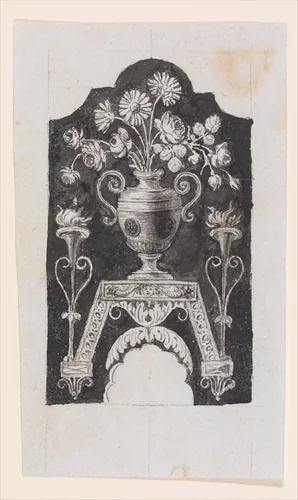 Design for the Decoration of the Surround of the Ramrod Pipe of a Firearm by Nicolas Noël Boutet, drawing, 1770-1830