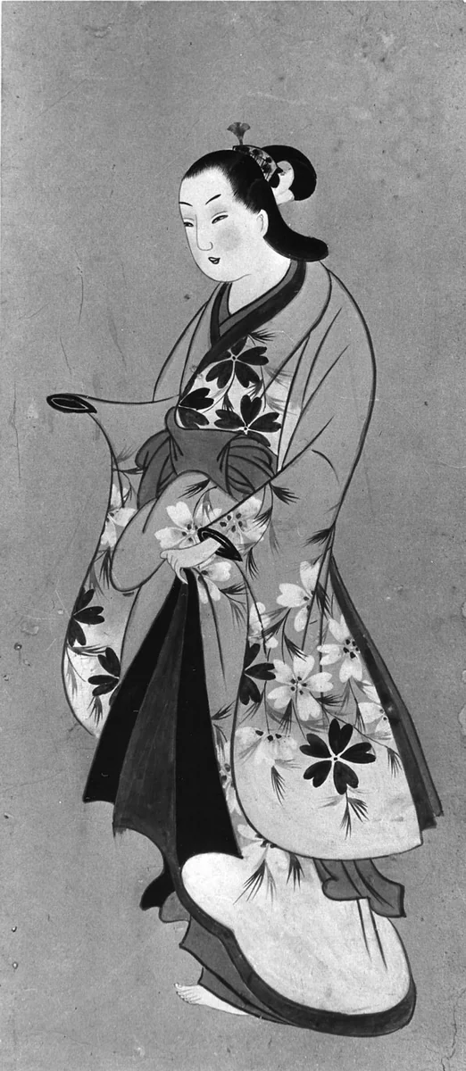 Standing Beauty by Kaigetsudō, painting, 1800-1868