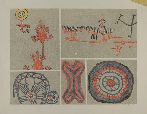 Petroglyph by Lala Eve Rivol, index of american design, 1935-1942