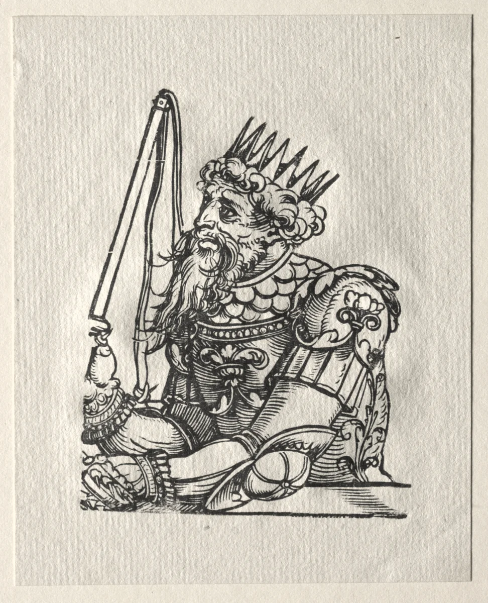 Tyrants of the Old Testament: Nebuchadnezzar by Georg Pencz, print