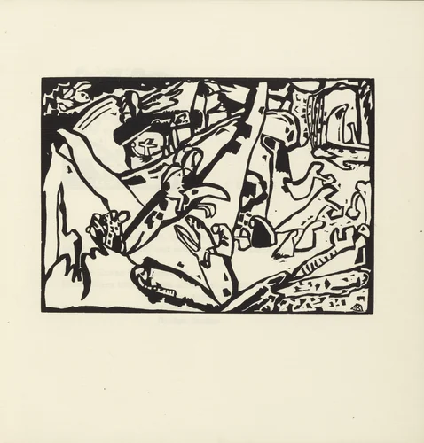 Composition II (Komposition II) (plate, folio 7) from Klänge (Sounds) by Wassily Kandinsky, illustrated book, 1913
