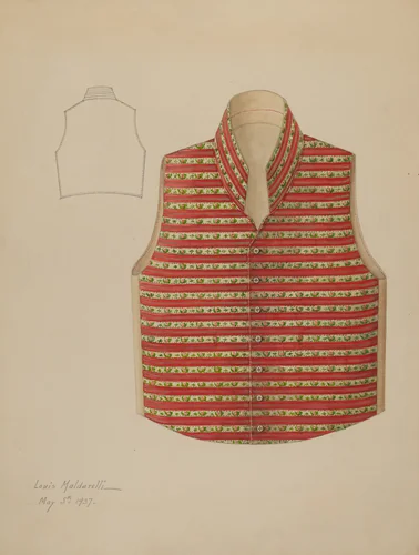 Waistcoat by Louis Maldarelli, index of american design, 1937